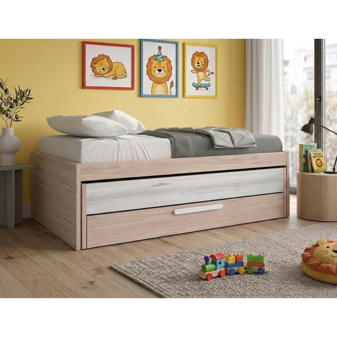 Cama juvenil dos camas Flash 212x98 colores...