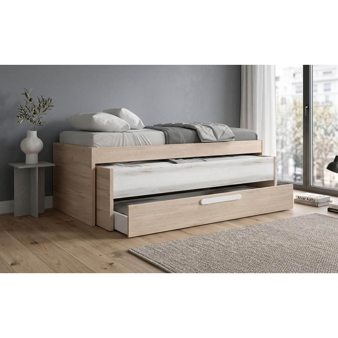Cama juvenil dos camas Flash 212x98 colores...