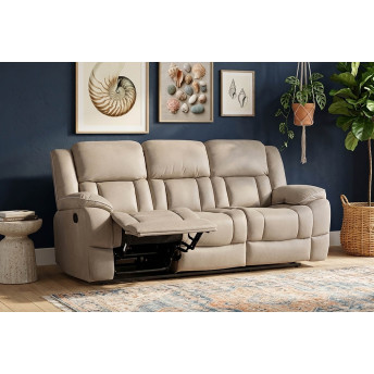 Sillón relax 3p Cooper 220 cm con respaldo reposabrazos portabebidas