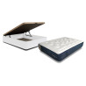 Conjunto canapé blanco y colchón Gravity 135x190