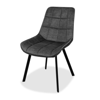 Silla comedor Jimena gris oscuro