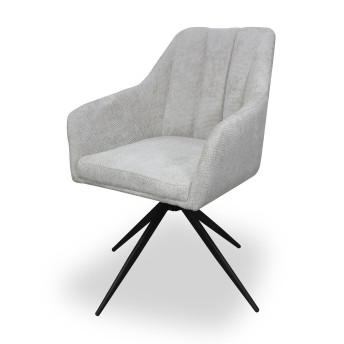 Silla giratoria Luz color beige