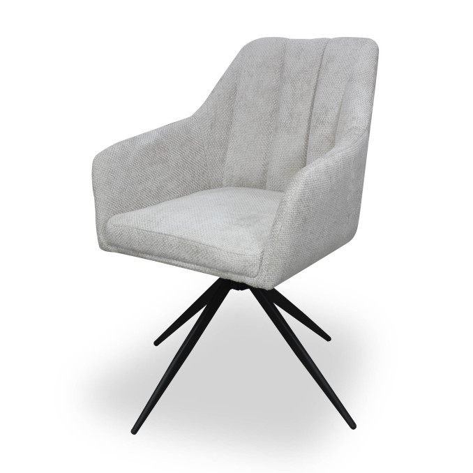 Silla giratoria Luz color beige