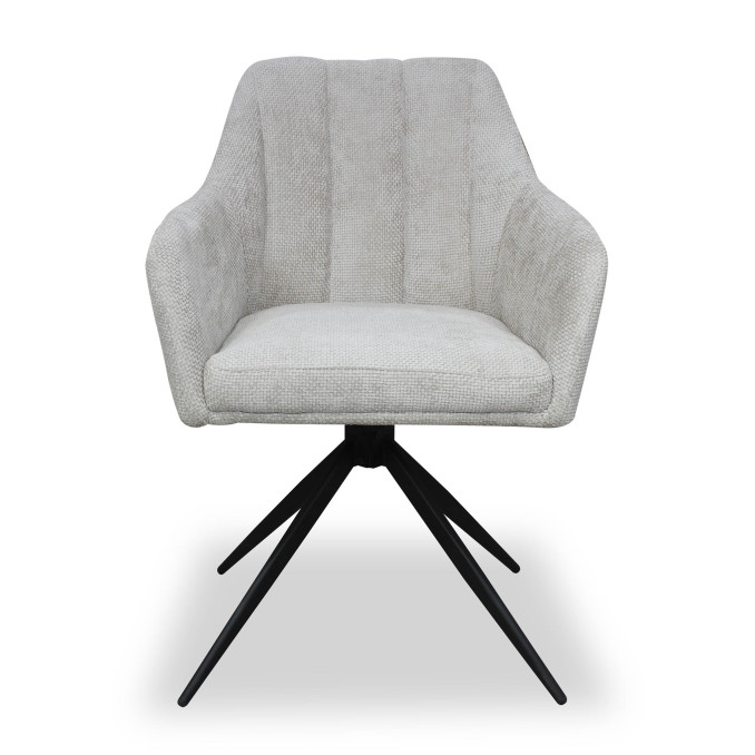 Silla giratoria Luz color beige