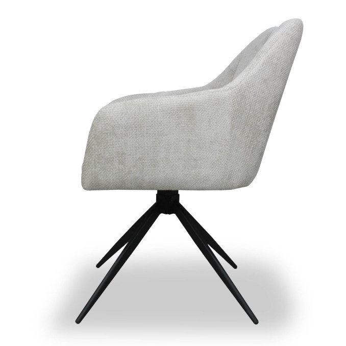 Silla giratoria Luz color beige