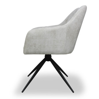 Silla giratoria Luz color beige