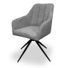 Silla giratoria Luz color gris