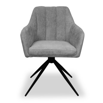 Silla giratoria Luz color gris