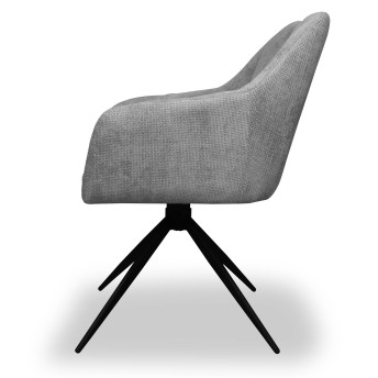 Silla giratoria Luz color gris