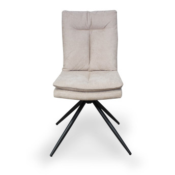 Silla giratoria Emily altura regulable color beige