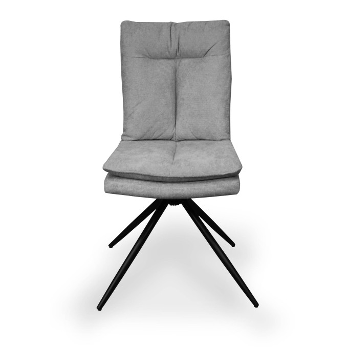 Silla giratoria Emily altura regulable color gris
