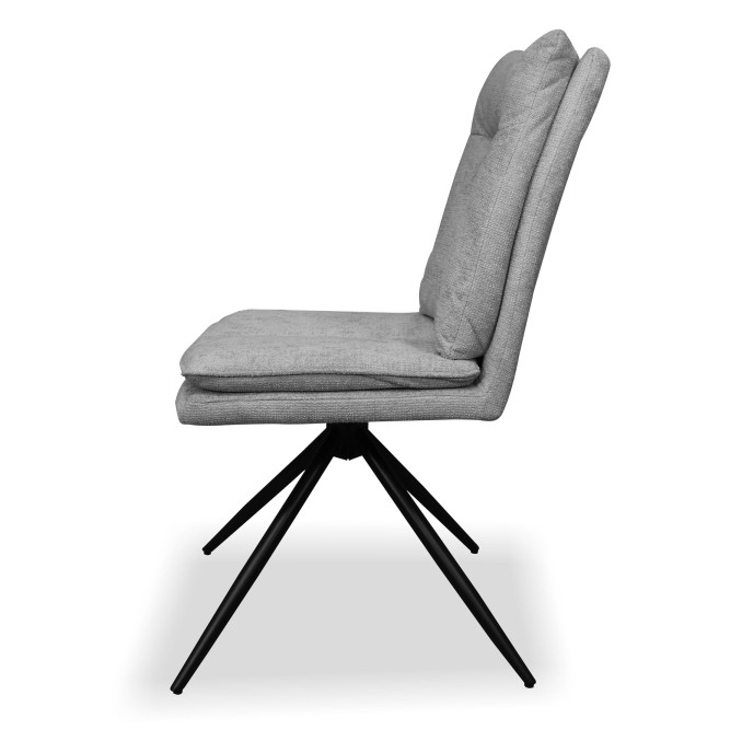 Silla giratoria Emily altura regulable color gris