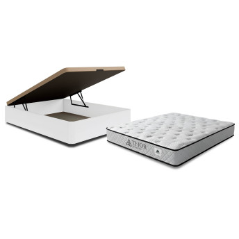 Pack canapé y colchón Thor 90x190 blanco
