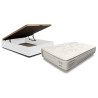 Conjunto canapé blanco y colchón Infinty 135x190