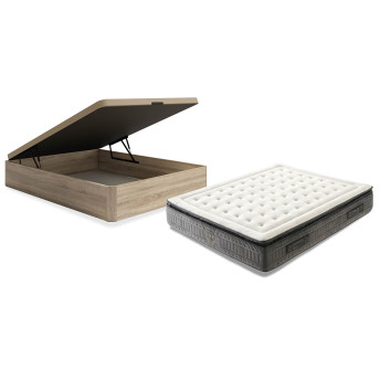 Conjunto canapé sonoma y colchón Imperium 135x190