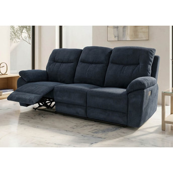 Sillón Relax tres plazas Módena dark blue 213 cm