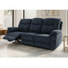 Sillón Relax tres plazas Módena dark blue 213 cm