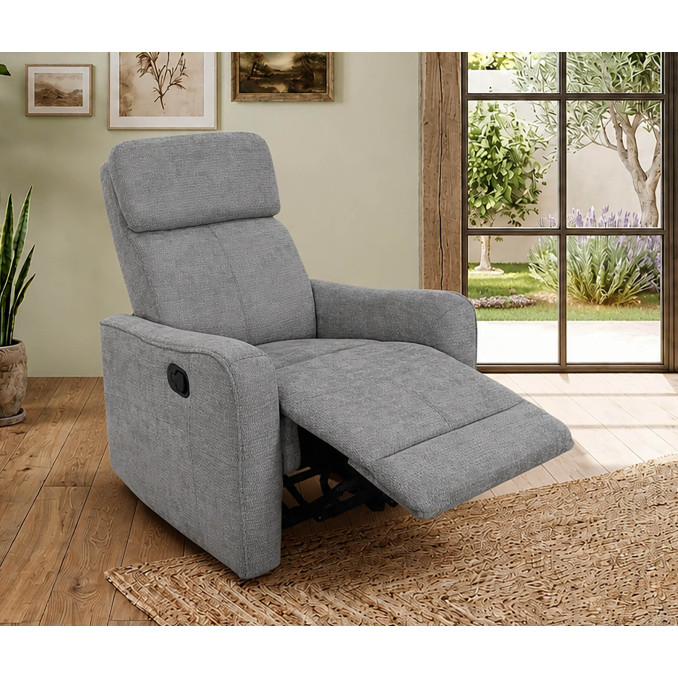 Sillón balancin relax Kardashian gris