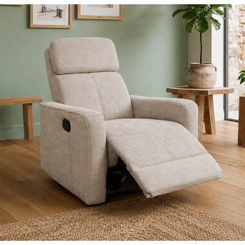 Sillón balancin relax Kardashian beige