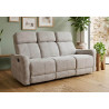 Sofá relax Kardashian beige tres plazas 180 cm