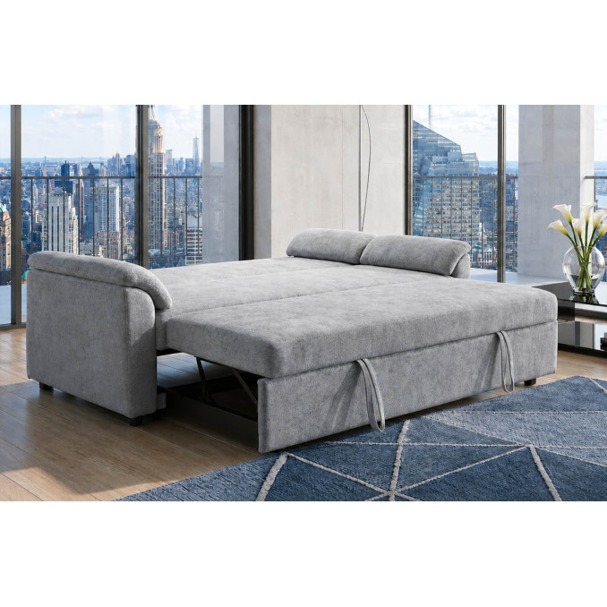 Sofá cama 3 plazas Fleming gris 200 cm