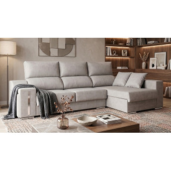 Sofá chaise longue derecha Óscar 265 cm.