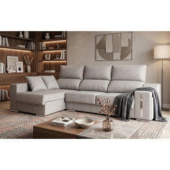 Sofá chaise longue izquierda Óscar 265 cm.