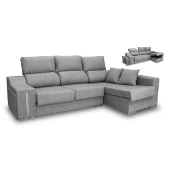 Sofá chaise longue derecha Óscar 265 cm.