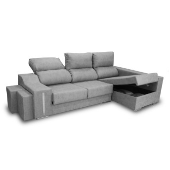Sofá chaise longue derecha Óscar 265 cm.
