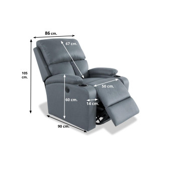 Sillón relax power lift levanta personas eléctrico Easy