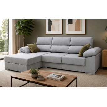 Sofá mega chaise longue izquierda Megane 287 cm