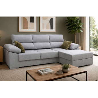 Sofá mega chaise longue derecha Megane 287 cm