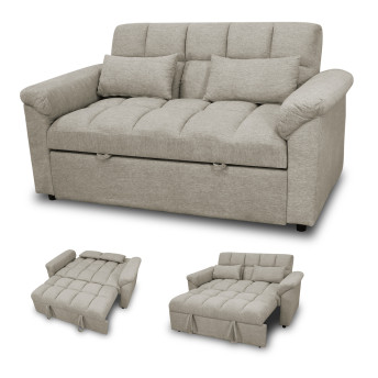 Sofá cama de matrimonio 160 cm Oliver beige