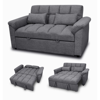 Sofá cama de matrimonio 160 cm Oliver gris