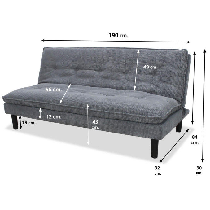 Sofá cama Rio 190 cm
