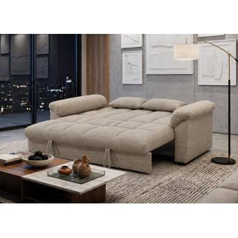 Sofá cama de matrimonio 160 cm Oliver beige