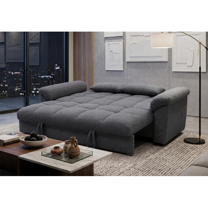 Sofá cama de matrimonio 160 cm Oliver gris