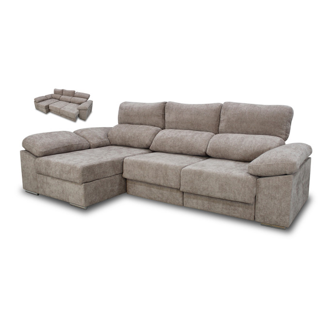 Sofá chaiselongue izquierda Alice 280 cm