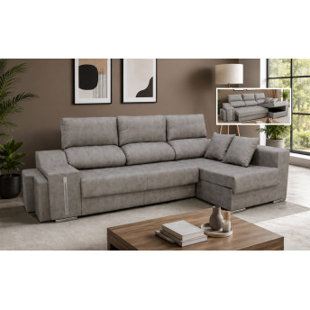 Sofá chaise longue cama derecha Florentino 265 cm.