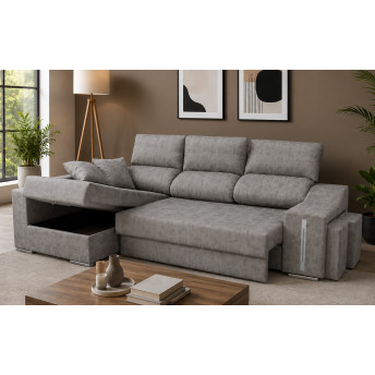 Sofá chaise longue cama izquierda 265 cm.