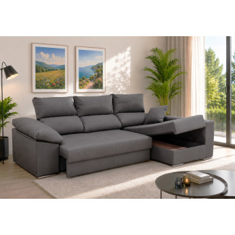 Sofá chaise longue cama derecha León 270 cm