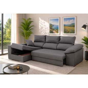 Sofá chaise longue cama izquierda León 270 cm