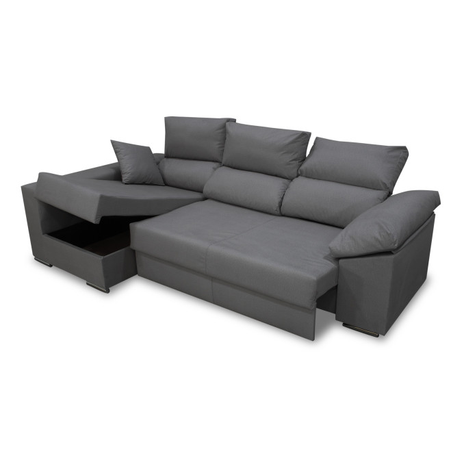 Sofá chaise longue cama izquierda León 270 cm
