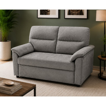 Sofá cama 2 plazas Fleming gris 140 cm
