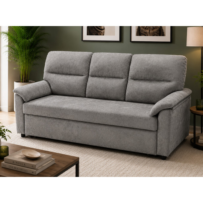 Sofá cama 3 plazas Fleming gris 200 cm