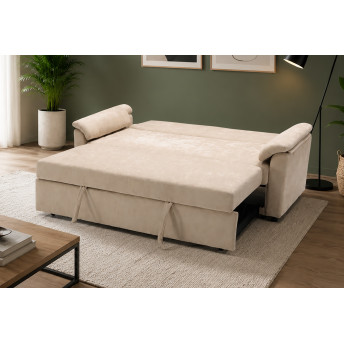 Sofá cama 2 plazas Fleming beige 140 cm