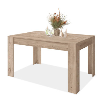 Mesa comedor extensible roble Lisboa 140 cm