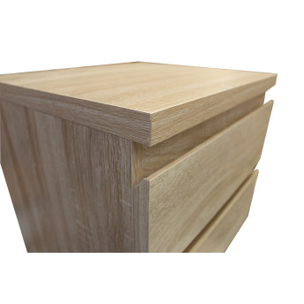 Mesa de noche Plam roble 3 cajones