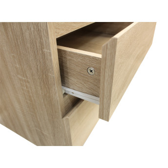 Mesa de noche Plam roble 3 cajones
