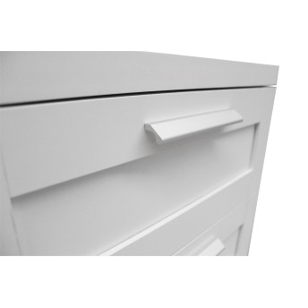 Mesa de noche Brise blanco 2 cajones